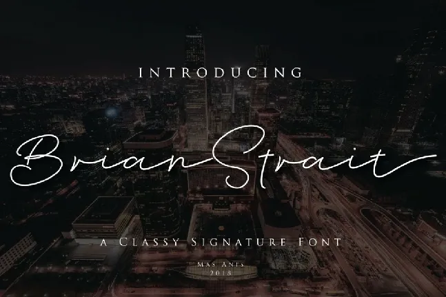 Brian Strait Free Download font