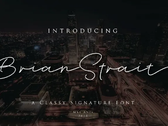 Brian Strait Free Download font