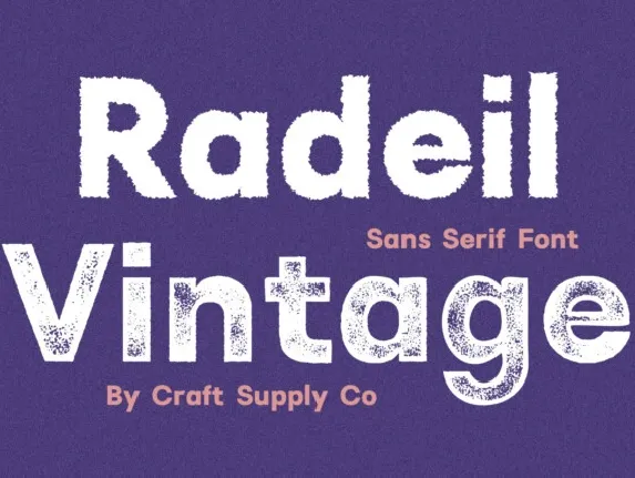 Radeil Vintage font