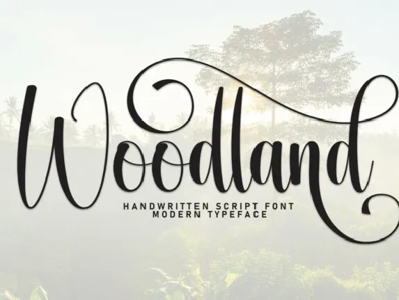 Woodland Calligraphy font