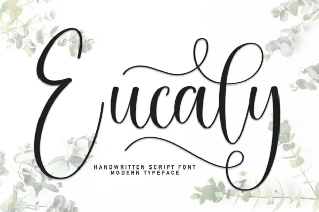 Eucaly Calligraphy font