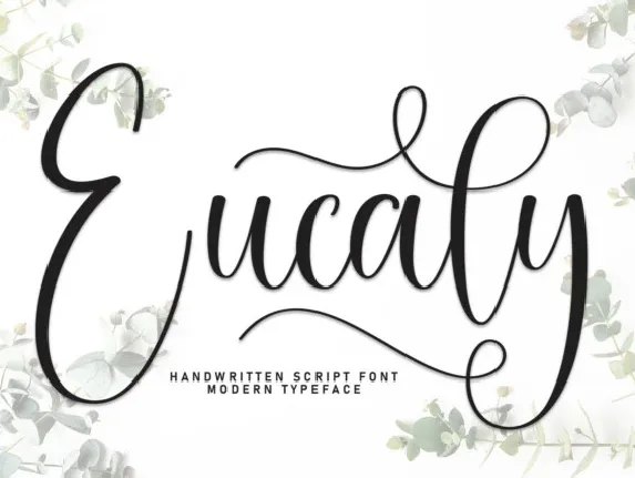 Eucaly Calligraphy font