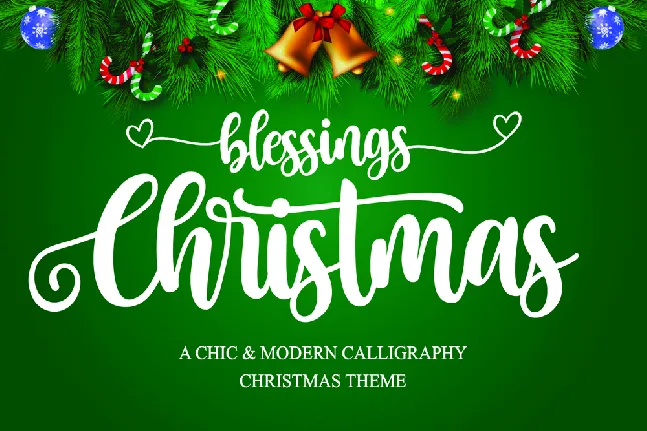 Christmas Blessings font