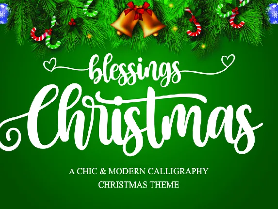 Christmas Blessings font