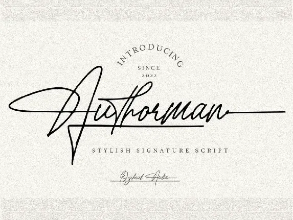 Authorman font