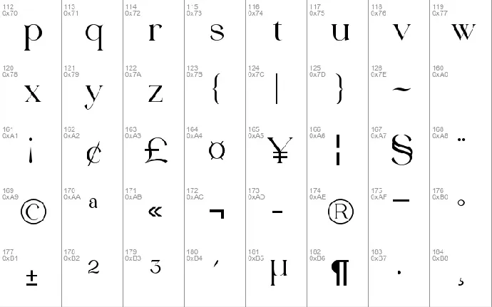 Abygaer font