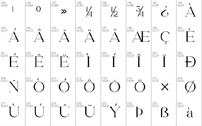 Abygaer font