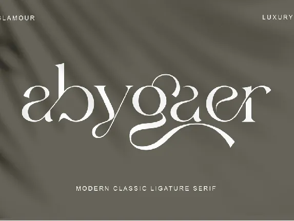 Abygaer font