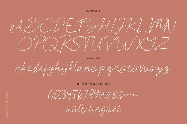 Aubrey Maldie Demo font