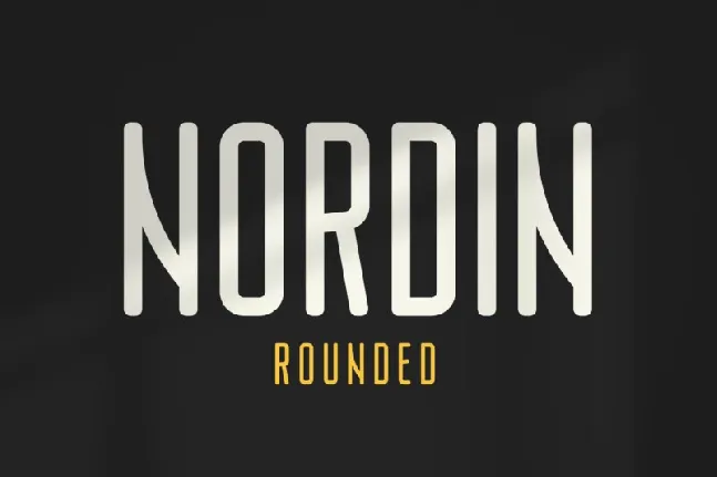 Nordin Rounded font