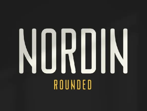 Nordin Rounded font