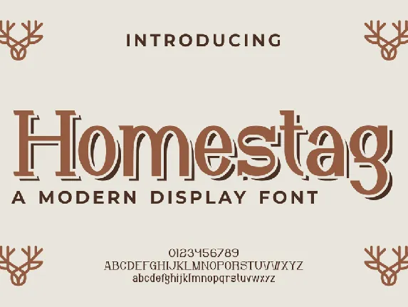 Homestag font