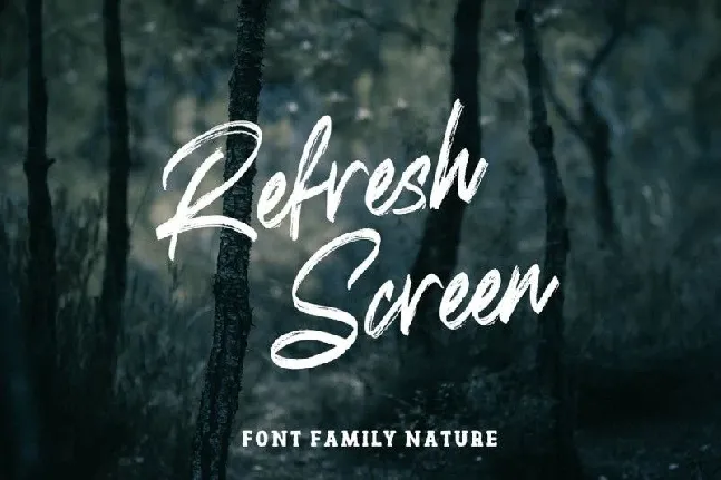 Refresh Screen font