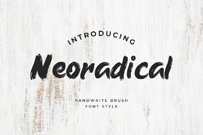 Neoradical font