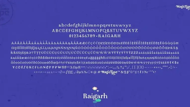 Raigarh Serif font