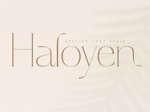 Haloyen font