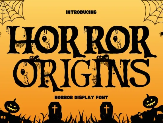 Horror Origins font