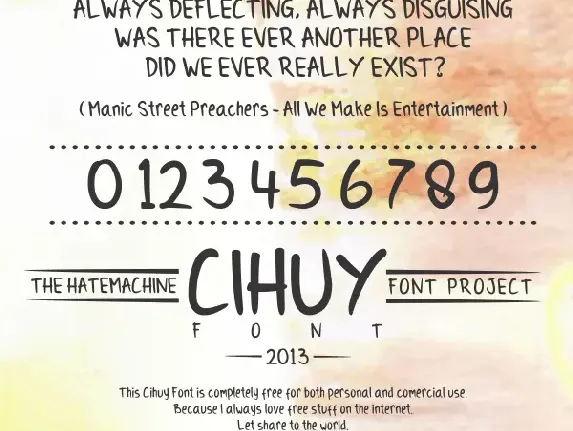 Cihuy font