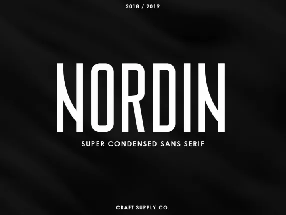 Nordin – Condensed font