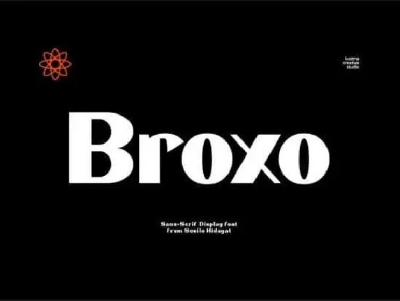 Broxo Sans Serif font