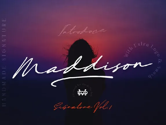 Maddison Signature font