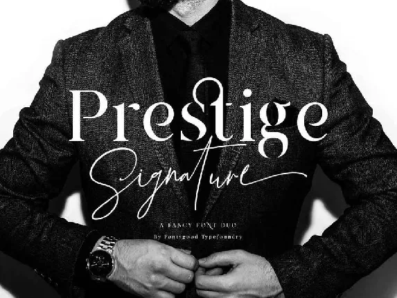 Prestige Signature font