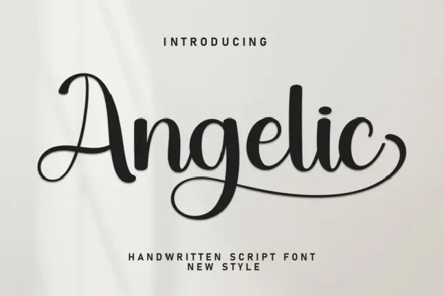 Angelic Script font