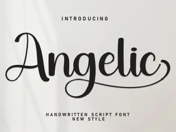 Angelic Script font