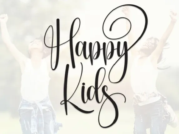 Happy Kids Calligraphy font