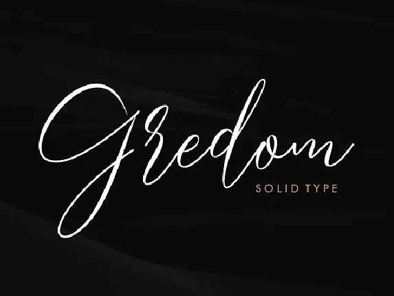 Gredom Handwritten font