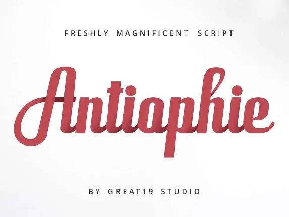 Antiophie Script Free font