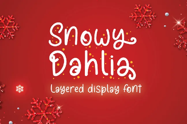 Snowy Dahlia font