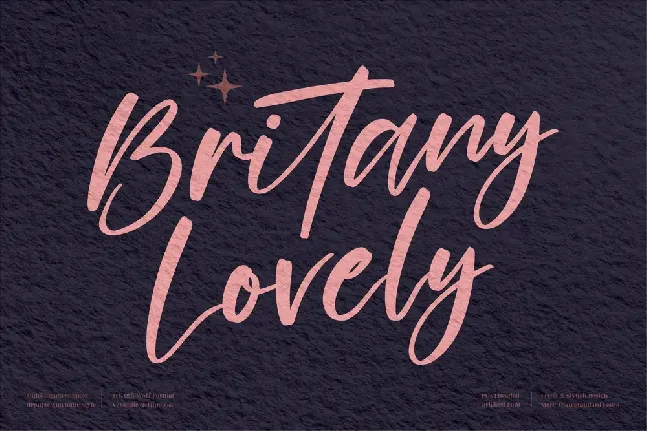 Britany Lovely font