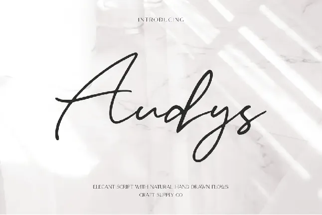 Audys Demo font