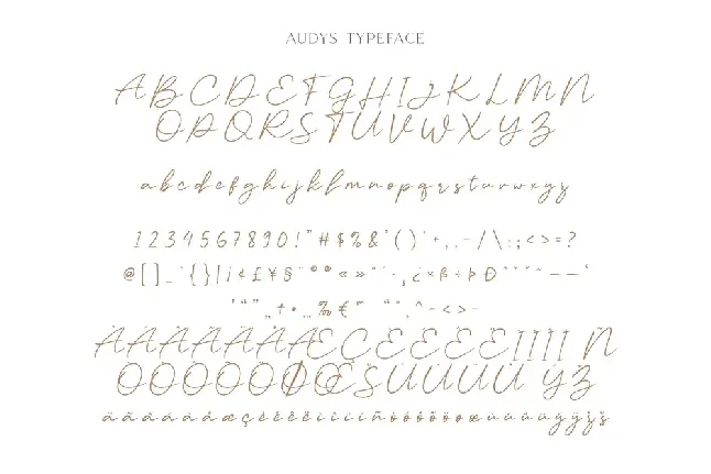 Audys Demo font