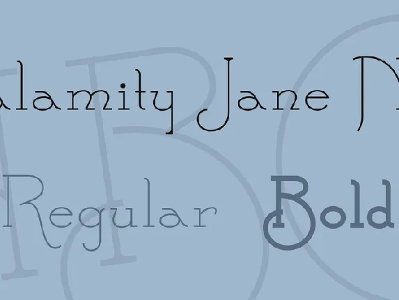 Calamity Jane NF font