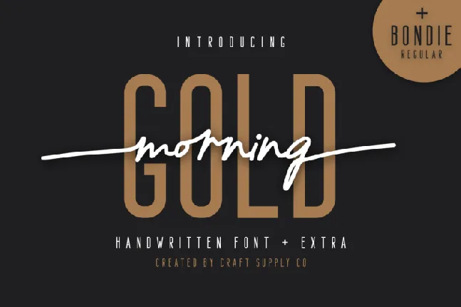 Morning Gold font