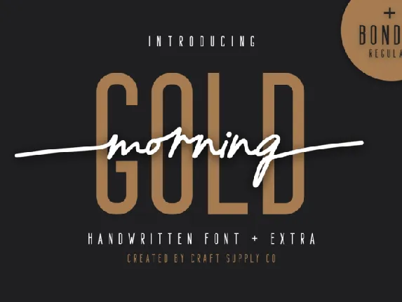 Morning Gold font