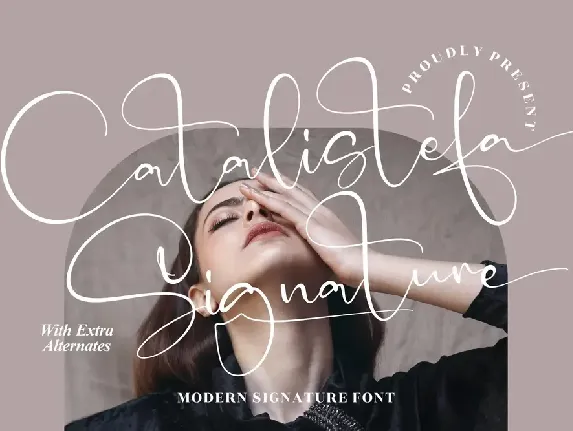 Catalistefa Signature font