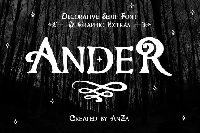 Ander Display Famly font