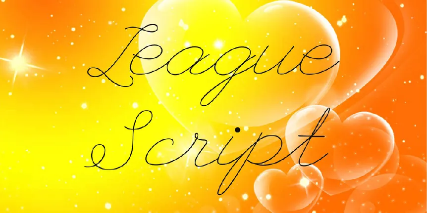 League Script font