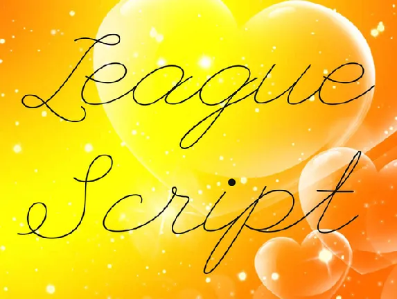 League Script font