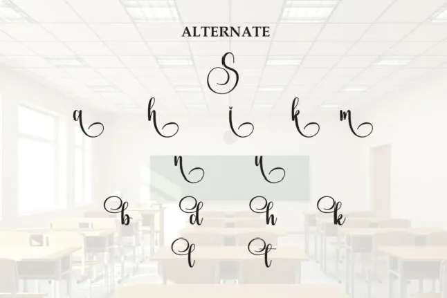 School Script font