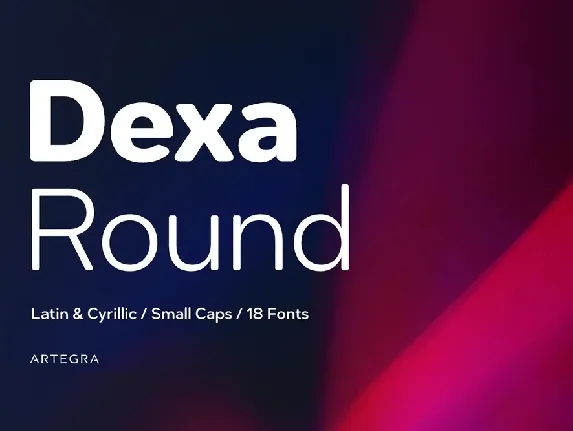 Dexa Round font