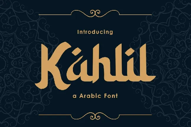 Kahlil font