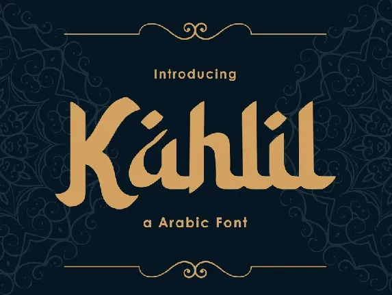 Kahlil font