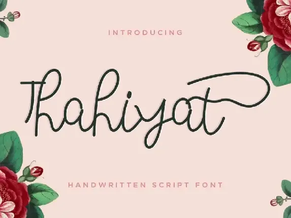 Thahiyat Demo font