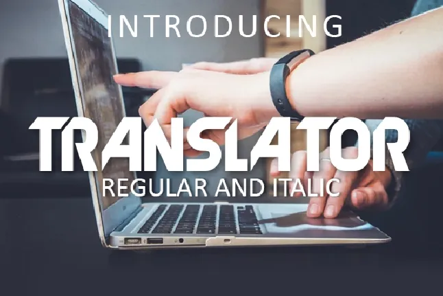 Translator font