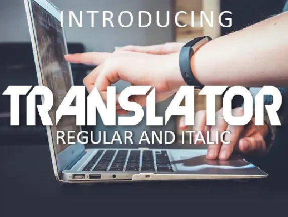 Translator font