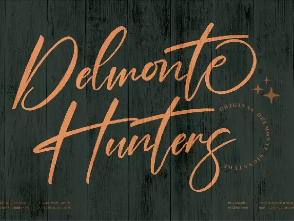 Delmonte Hunters font